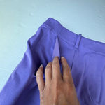 J.Crew NWT Women's Pintuck suit short in bi-stretch cotton blend purple size 12 Photo 4