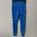 Buffbunny Collection BUFFBUNNY High‎ Waisted Leggings Size Small Blue Mesh Sides CROSS MY HEART Photo 2