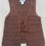 Cotton Emporium  Knit Front Tie Sweater Photo 0