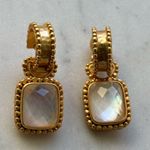 nwot Julie Vos Gold and White Earrings Photo 6