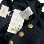 Sézane  Marino Wool-Blend Wide Leg Cropped Pants, Navy, FR46/US14 Photo 8