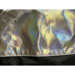 Victoria's Secret PINK Cinch Drawstring Large Back Pack Black/Silver NWOT Photo 11