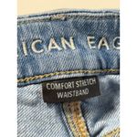 American Eagle  Denim‎ Shorts High Waisted Distressed Rips Light Wash Size 4 Photo 9