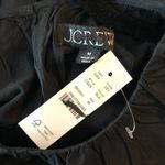 J.Crew  Hyacinth Dress In Cotton Poplin A Line Pockets Smocked Black M NWT Photo 3