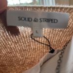 Solid & Striped NWT  The Lowell Wool/Cashmere Low V-neck Sweater, Size Large Photo 6