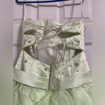 Camille La Vie Green Ruffled Long Gown Photo 5