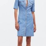 Madewell Denim Seamed Mini Shirtdress in Palermo Wash NWOT Photo 0