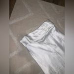 Vestique  Gabrielle satin white draped back slip gown dress wedding formal party Photo 6