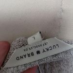 Lucky Brand  heather gray ribbed ruffle top size large Photo 6