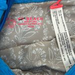 Free People NWOT FP beach Blue One-Piece textured shoulder tie Swimsuit Photo 4