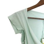 NOAM Julep Green‎ Bodysuit Asymmetrical Cowl Neck Braided Strap Small NWT Green Photo 6