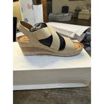 New! Women's‎ Romika Elaine 01 Wedge Sandal Size 37 Or US 6.5 Beige Gold Strappy Photo 2