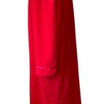Maryann’s Boutique Vintage Red Felt Quilted Zip Long Sleeve Evening Sleep Coat Size M Photo 2