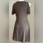 Charming Charlie Olive Green Open Sleeves For Shoulders Gold beading SZ S Photo 4