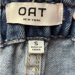 OAT New York High Waist Slouchy Women SZ Small Blue Denim Jean Paper Bag Mom NEW Photo 2