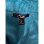 CHAPS  Marine Turquoise Blue Open Front Shrug Sweater XL Photo 3