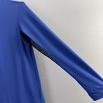 Tailored Sportsman 1/4 Zip Long Sleeve Top Womens Medium Blue Stretch Mesh * Photo 8