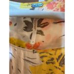 Free People  Part Time Lover Floral Tie Front Mini Dress Sz 4 yellow gray Photo 3