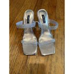 Nine West  Darla Dress Sandals Women Sparkle Formal Heels Shoes Size 8M GUC Photo 1