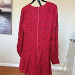 Alice + Olivia Alice and‎ Olivia Polly Red Leopard Fit/Flare mini Dress size 6 Photo 7
