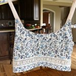 Lucky Brand  Bra Blue Floral Comfy Womens Small Photo 3