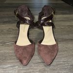 Franco Sarto  Anazio Pump - Suede & Faux Leather - Burgundy - Size 7.5 Photo 3