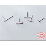 Boutique Fine‎ 925 Sterling Silver Rhodium Bar Staple Stud Earrings Photo 14