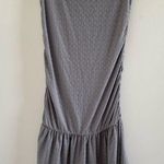 Ladies Of The Canyon Y2K Grey Heart Tube Top Ruffle Hem Mini Dress Size Large Gray Photo 0