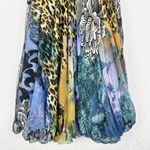 Alberto Makali Vintage  Silk Babydoll Bubble Hem Dress Size 4 Y2K Fairy Forest Photo 3