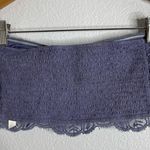 Free People One Crochet Purple Bandeau Bralette Size Medium Photo 3