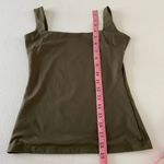 Free People  Intimately Tank Top XS Olive Green Square Neck Seamless Stretch Cami Photo 3
