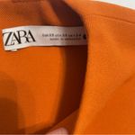 ZARA  Orange top with side buttons size XS Photo 6