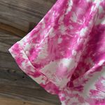 For Love & Lemons NWT ‘Devon’ Pink Tie-Dye Front Tie Crop Top Size Medium Photo 6