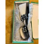 Lauren Lorraine Studded Black Jelly Sandals Women Rhinestone Size 8 NIB Photo 3