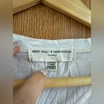 Urban Outfitters  White V-Neck Tee with Crisscross Detail Photo 2