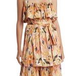 Mila Mae Floral Tiered Pleated Midi Dress Photo 0