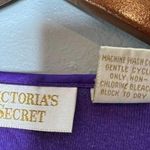 Victoria's Secret Victoria’s Secret VINTAGE purple pajama matching set shorts long sleeve small Photo 5