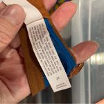 Cute silky aquamarine copper mesh and floral embroidered bra boho festival Auden Blue Size XL Photo 6