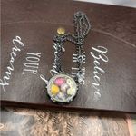 Vintage Seashell Pendant Necklace Coastal Boho Ocean Y2K 21.5” Chain Pink Photo 4