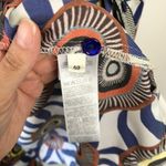 Maliparmi Shacket designer shirt jacket fluid tribal glass Anthro button Photo 7