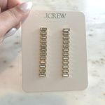 J.Crew NWT  Baguette Chain Earrings Gold Photo 1