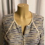 Nic+Zoe tweed jacket zip blazer petite Size S D29 Photo 4