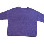 Streetwear Society Movie and Tv Clothes  Purple & White Striped Long Sleeve Sweater Photo 0