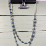 Vera Wang 🆕 Simply  Blue & Silver Layered Necklace Photo 5