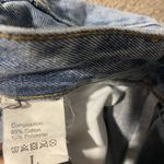 Womens Extra High Rise Jeans Large Distressed Light Wash Straight Leg Pants Rip Blue Size undefined Photo 2