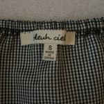 Bleuh Ciel  Embroidered Gingham Boho Top Black/White/Red S Balletcore Boho Preppy Photo 9