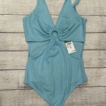 Blue Cut Out Bodysuit Size XS Photo 1