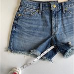 Universal Threads Universal Thread High Rise Shorty Shorts Sz 4/27R Blue Jean Raw Hem Denim Shorts Photo 8