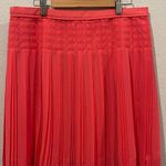 J.Crew  Coral Pleated Mini Skirt  Photo 0