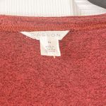 Caslon Nordstrom  Burnt Orange Super Soft V-Neck Brushed Knit Tee, EUC, Size XS Photo 2
